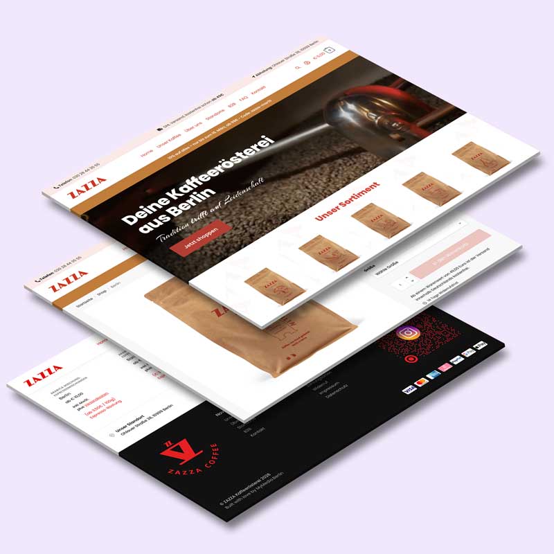 Referenz Bild ZAZZA Kaffeerösterei
